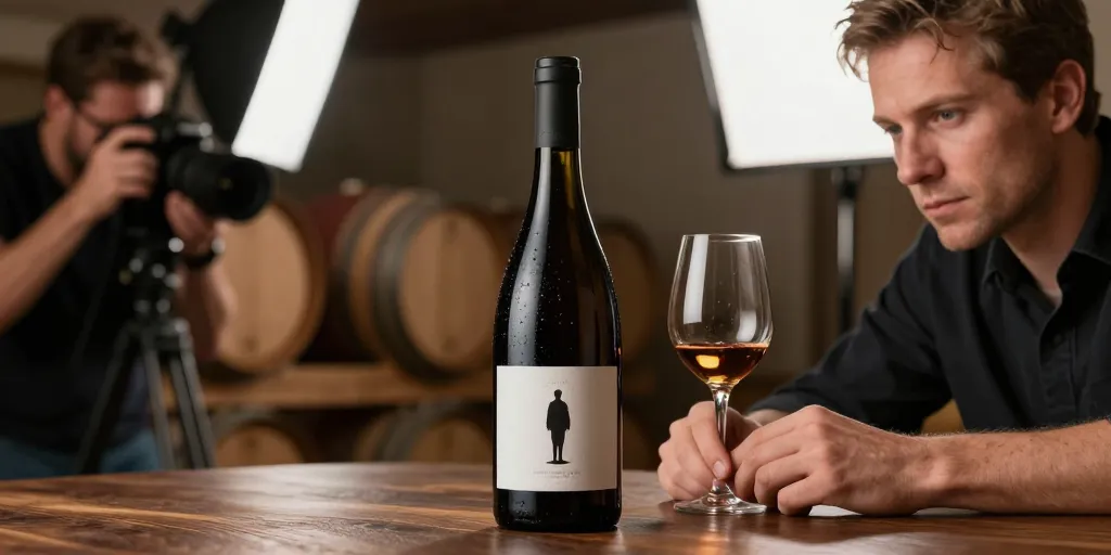 photographe bouteille de vin
