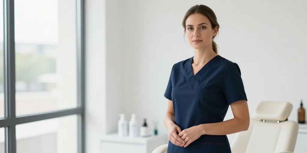 tenue professionnelle esthéticienne
