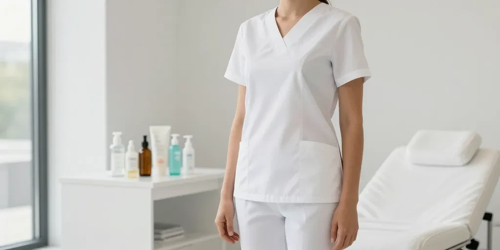 tenue professionnelle esthéticienne